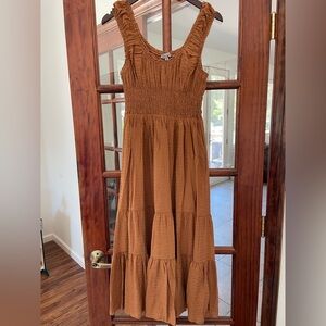 VICI Chipper Picketed Midi Dress